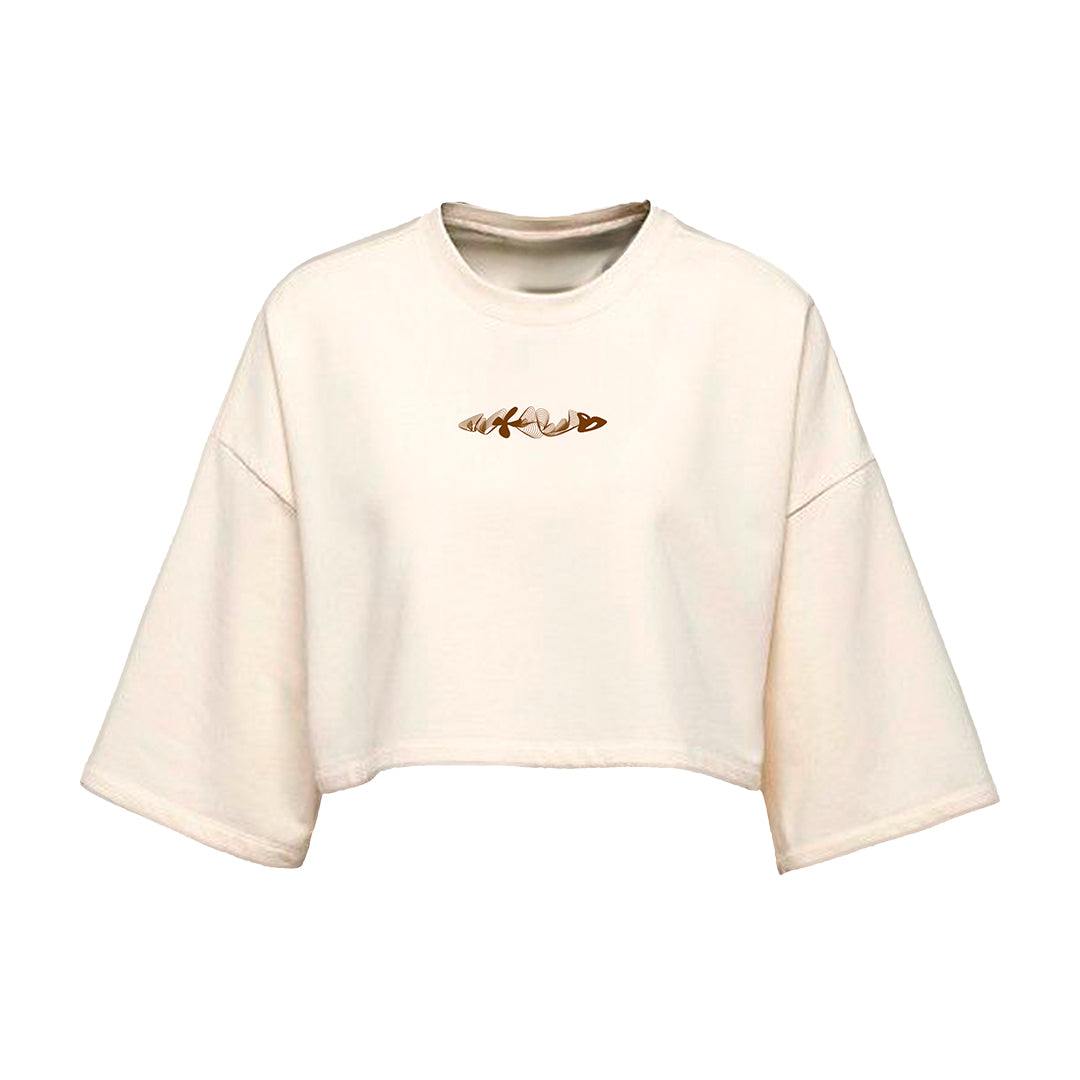 CROP TOP BLANCA ABSTRACT