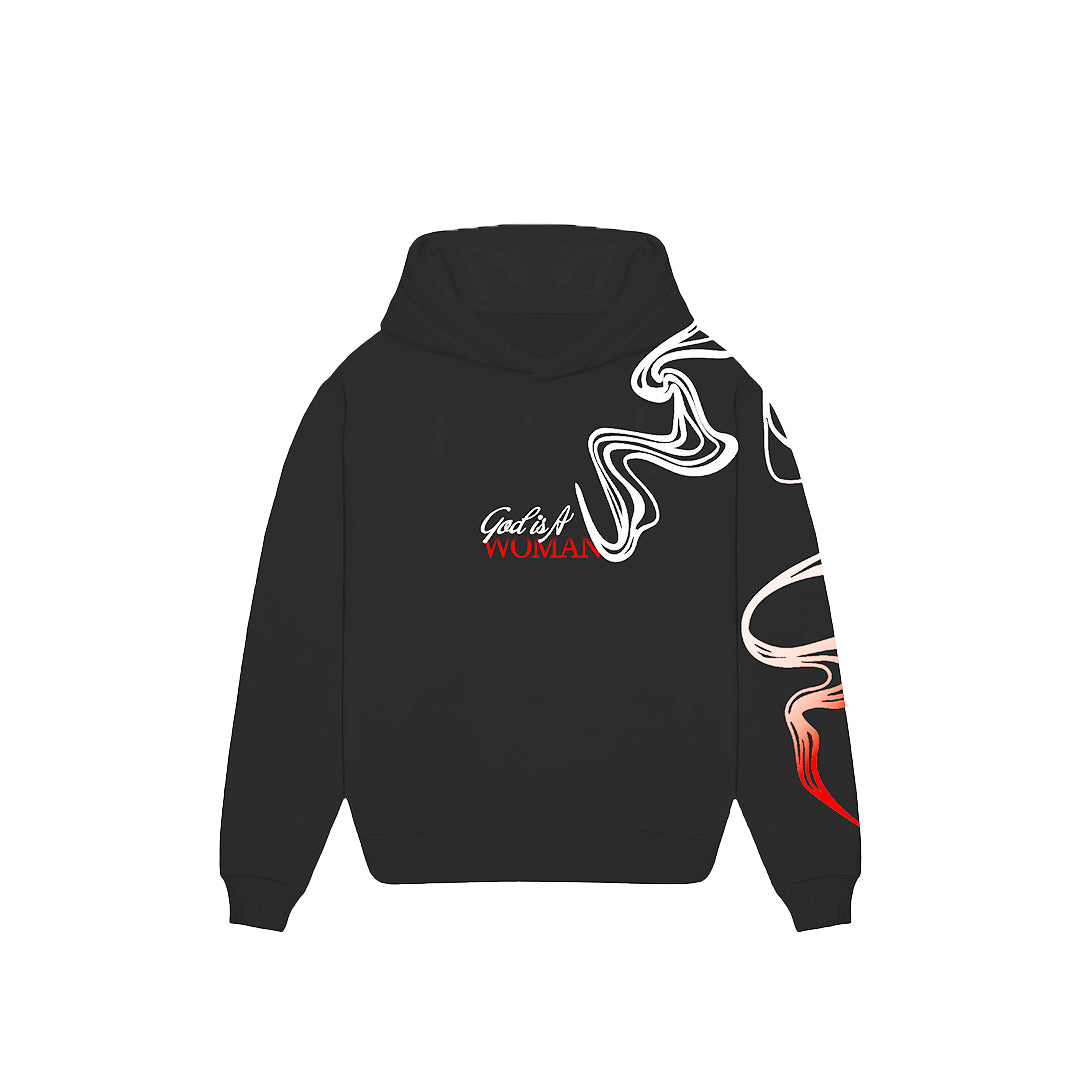 GOD IS A WOMAN HOODIE NEGRO
