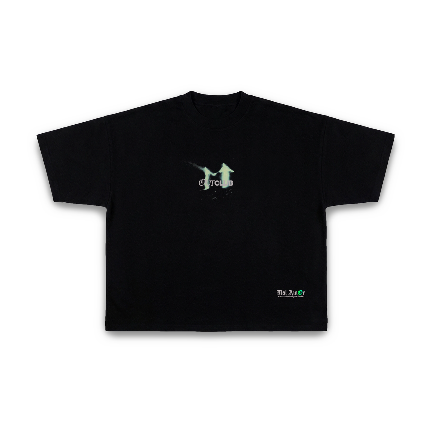 CAMISETA BOXY LUCES CAMARA Y AMOR