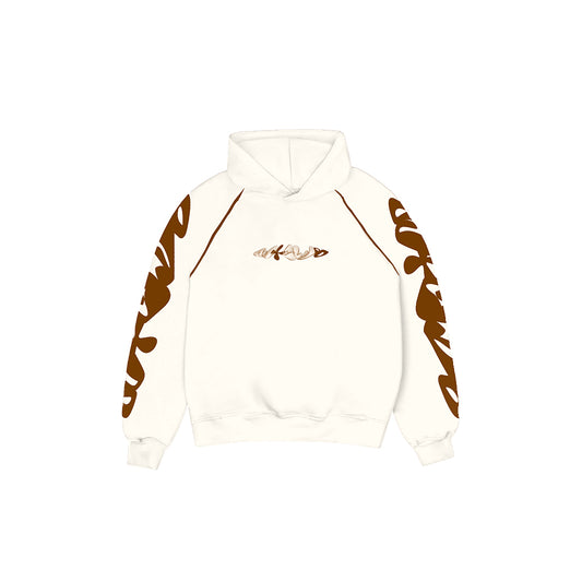 ABSTRACT HOODIE BLANCO