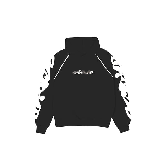 ABSTRACT HOODIE NEGRO