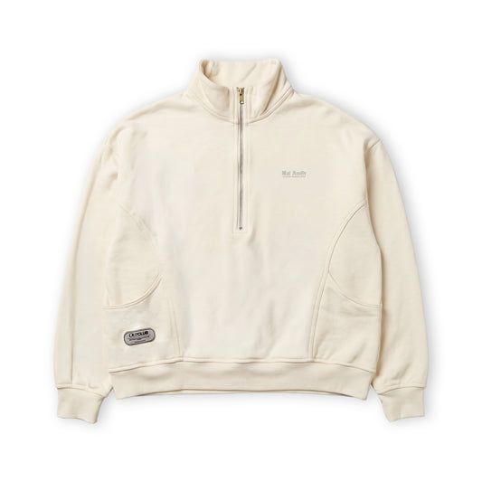 BUZO / HOODIE CUELLO LOW BLANCO
