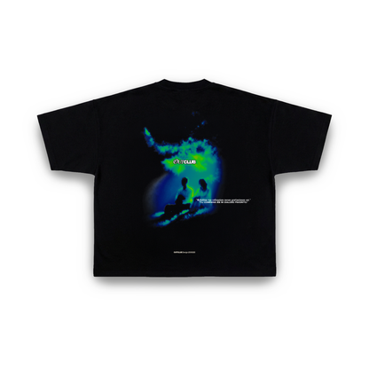 CAMISETA BOXY LUCES CAMARA Y AMOR