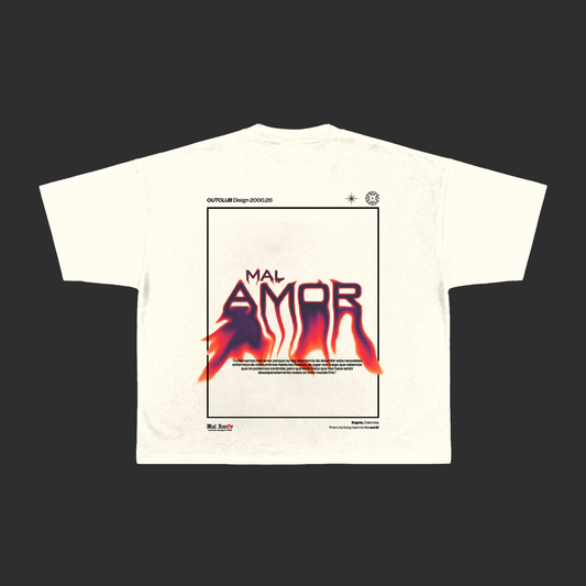 CAMISETA BOXY AMOR, SI AMOR